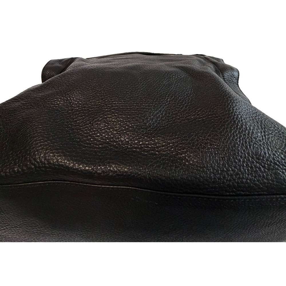 SANDRO Paris Amance Black Leather Luxury Handbag Old Money Minimalist Italy - Picture 10 of 16